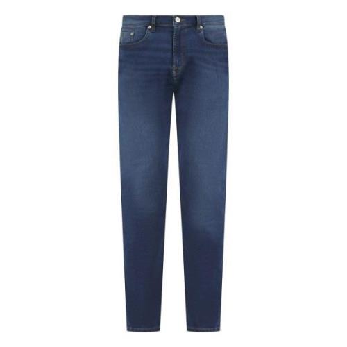 PS By Paul Smith Tapered Fit Jeans i Svart Blue, Herr