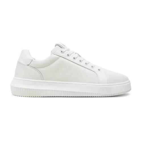 Calvin Klein Chunky Lädersneakers - Vit White, Herr