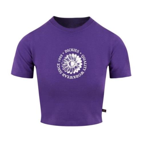 Dickies Blommigt Tryck Trädgård T-shirt Kvinnor Purple, Dam