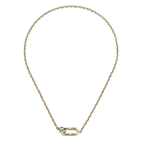 Gucci Link to Love kedjehalsband i gult och vitt guld Yellow, Dam