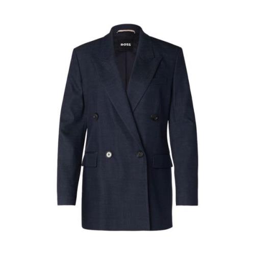 Hugo Boss Skräddarsydd Denim Blazer Blue, Dam