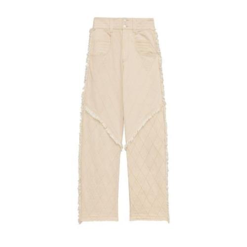 Isabel Marant Beige Byxor för Kvinnor Beige, Dam