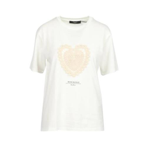 Max Mara Stilig T-shirt för män White, Dam