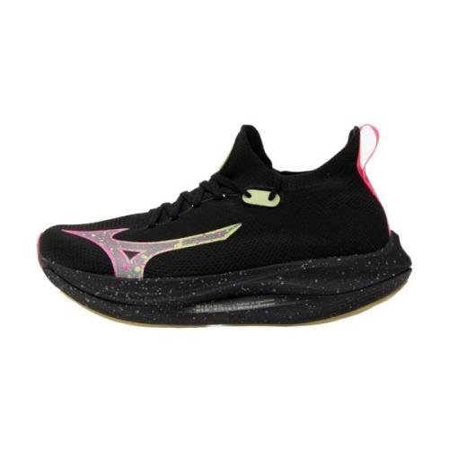 Mizuno Vista Svart Rosa Lime Löparskor Black, Herr