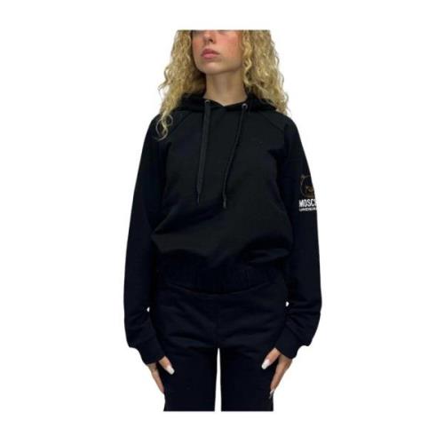 Moschino Stilren Sweatshirt för en Trendy Look Black, Dam