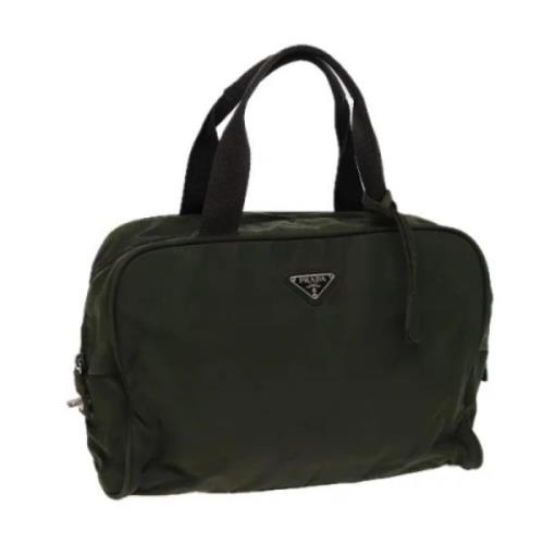 Prada Vintage Pre-owned Nylon prada-vskor Green, Dam