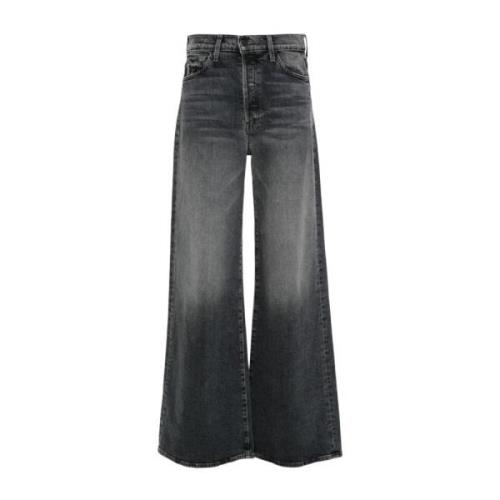 Mother Svarta Denim Jeans Aw24 Black, Dam