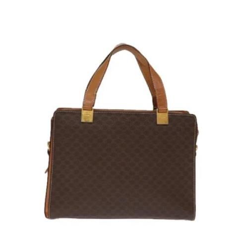 Celine Vintage Pre-owned Laeder handvskor Brown, Dam