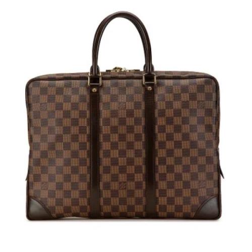 Louis Vuitton Vintage Pre-owned Canvas handvskor Brown, Dam