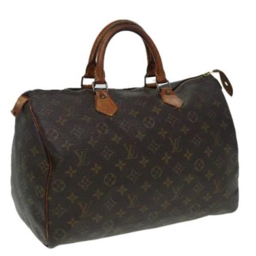 Louis Vuitton Vintage Pre-owned Canvas handvskor Brown, Dam