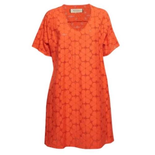 Marni Pre-owned Pre-owned Bomull klnningar Orange, Dam