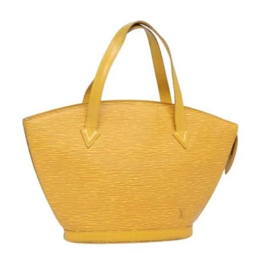 Louis Vuitton Vintage Pre-owned Laeder handvskor Yellow, Dam