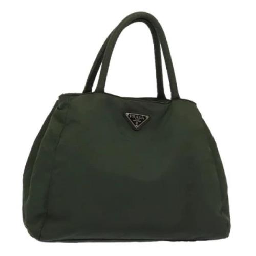 Prada Vintage Pre-owned Nylon prada-vskor Green, Dam