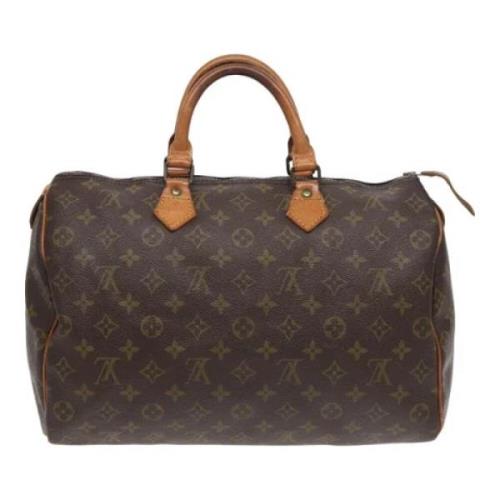 Louis Vuitton Vintage Pre-owned Canvas handvskor Brown, Dam