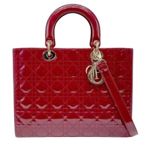 Dior Vintage Pre-owned Laeder dior-vskor Red, Dam