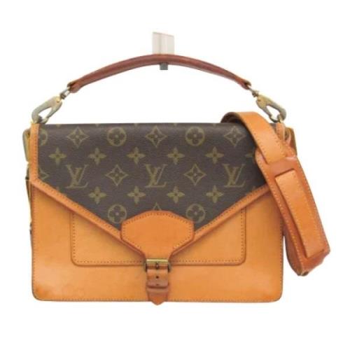 Louis Vuitton Vintage Pre-owned Canvas axelremsvskor Brown, Dam