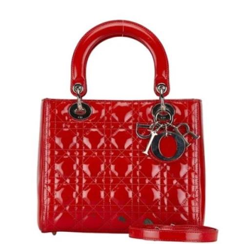 Dior Vintage Pre-owned Laeder dior-vskor Red, Dam