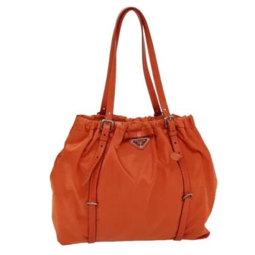 Prada Vintage Pre-owned Nylon prada-vskor Orange, Dam