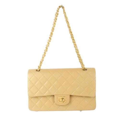 Chanel Vintage Pre-owned Laeder axelremsvskor Beige, Dam