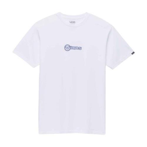 Vans Vit Bomull T-shirt - Tryckt Logotyp White, Herr