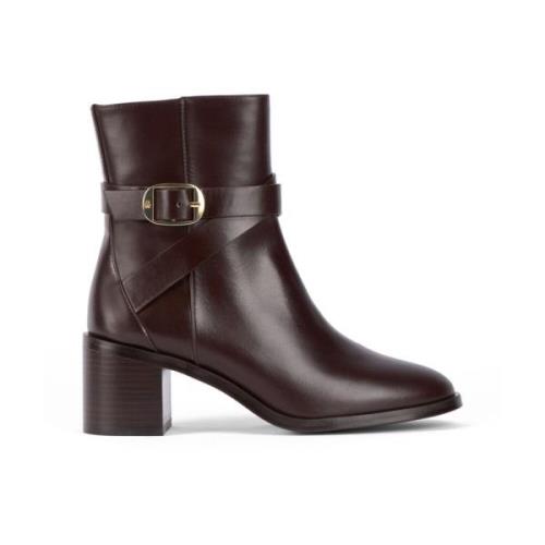 Stuart Weitzman Bältad ZIP Bootie Brown, Dam