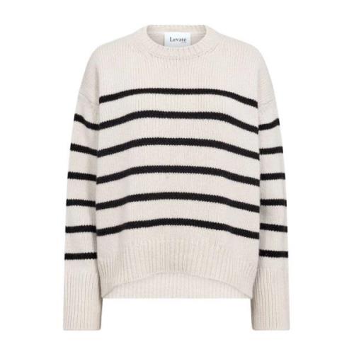 Levete Room Merino Cashmere Pearl Sweater White, Dam