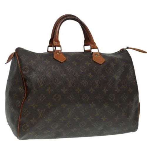 Louis Vuitton Vintage Pre-owned Canvas handvskor Brown, Dam