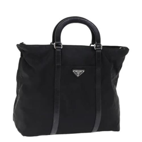 Prada Vintage Pre-owned Nylon prada-vskor Black, Dam