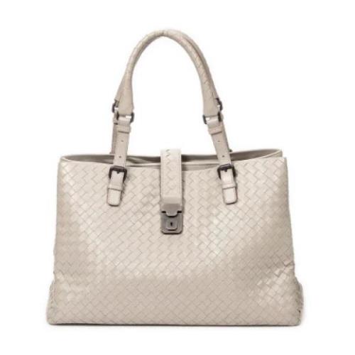 Bottega Veneta Vintage Pre-owned Laeder totevskor Gray, Dam