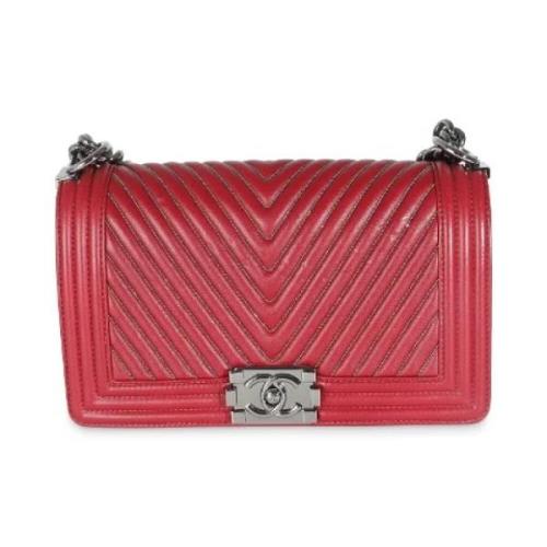 Chanel Vintage Pre-owned Laeder chanel-vskor Red, Dam