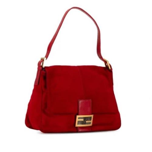 Fendi Vintage Pre-owned Mocka axelremsvskor Red, Dam