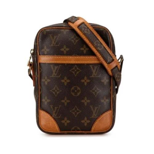 Louis Vuitton Vintage Pre-owned Canvas axelremsvskor Brown, Dam