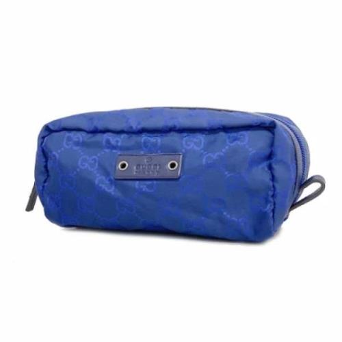 Gucci Vintage Pre-owned Nylon gucci-vskor Blue, Dam