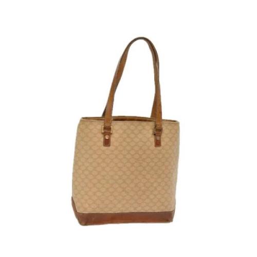 Celine Vintage Pre-owned Laeder handvskor Beige, Dam