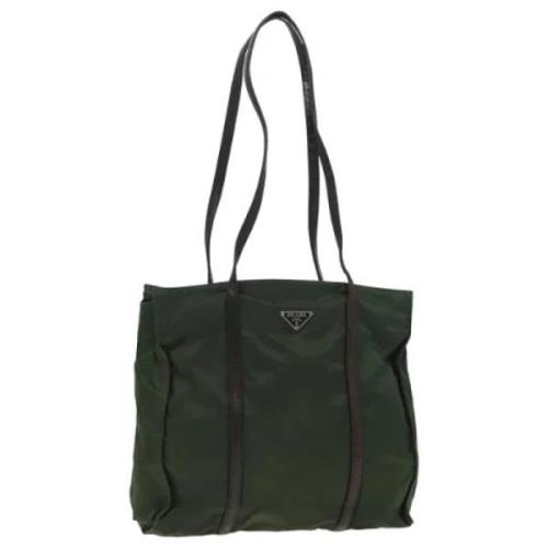 Prada Vintage Pre-owned Nylon prada-vskor Green, Dam