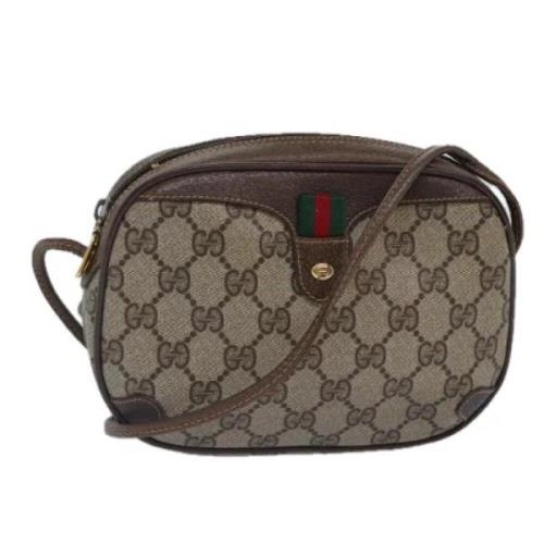 Gucci Vintage Pre-owned Canvas gucci-vskor Brown, Dam