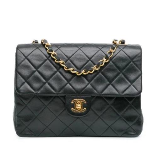 Chanel Vintage Pre-owned Laeder axelremsvskor Black, Dam