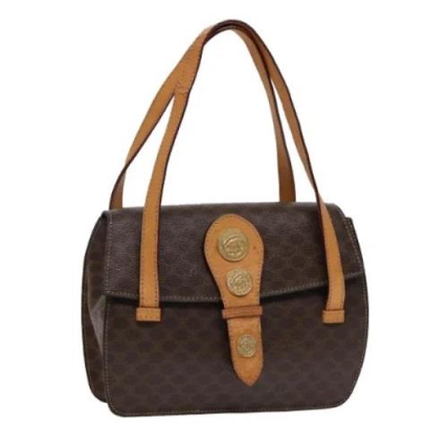 Celine Vintage Pre-owned Laeder handvskor Brown, Dam