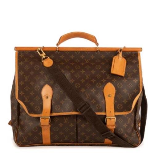 Louis Vuitton Vintage Pre-owned Belagd canvas resvskor Brown, Dam