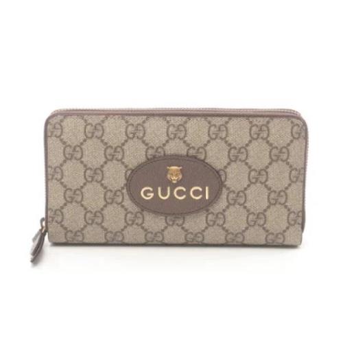 Gucci Vintage Pre-owned Canvas plnbcker Beige, Dam