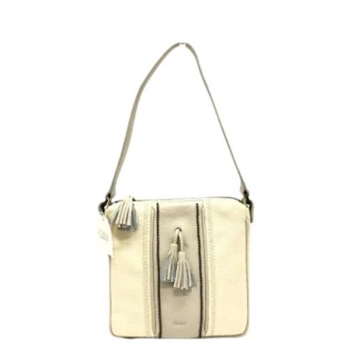 Chloé Pre-owned Pre-owned Tyg axelremsvskor Beige, Dam