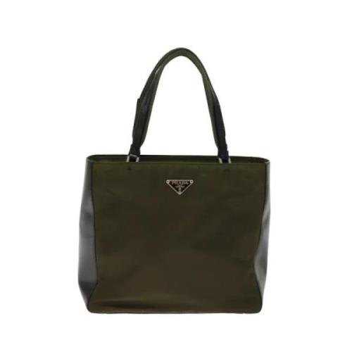 Prada Vintage Pre-owned Nylon prada-vskor Green, Dam