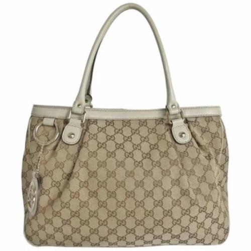 Gucci Vintage Pre-owned Laeder gucci-vskor Beige, Dam