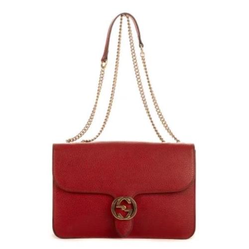 Gucci Vintage Pre-owned Laeder axelremsvskor Red, Dam