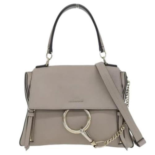 Chloé Pre-owned Pre-owned Laeder axelremsvskor Gray, Dam