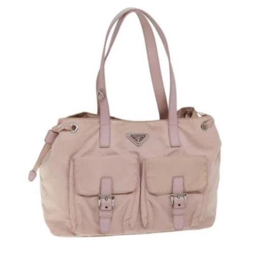 Prada Vintage Pre-owned Nylon prada-vskor Pink, Dam