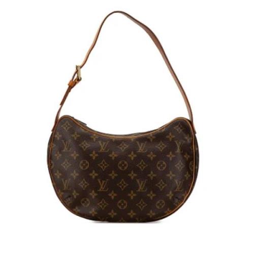 Louis Vuitton Vintage Pre-owned Canvas axelremsvskor Brown, Dam