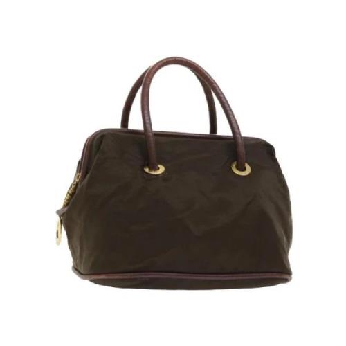 Celine Vintage Pre-owned Nylon handvskor Brown, Dam