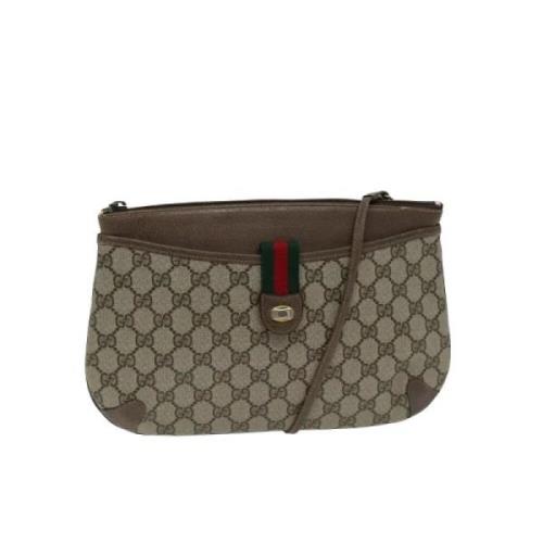 Gucci Vintage Pre-owned Canvas gucci-vskor Beige, Dam