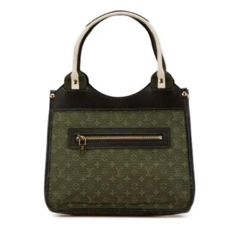 Louis Vuitton Vintage Pre-owned Canvas handvskor Green, Dam